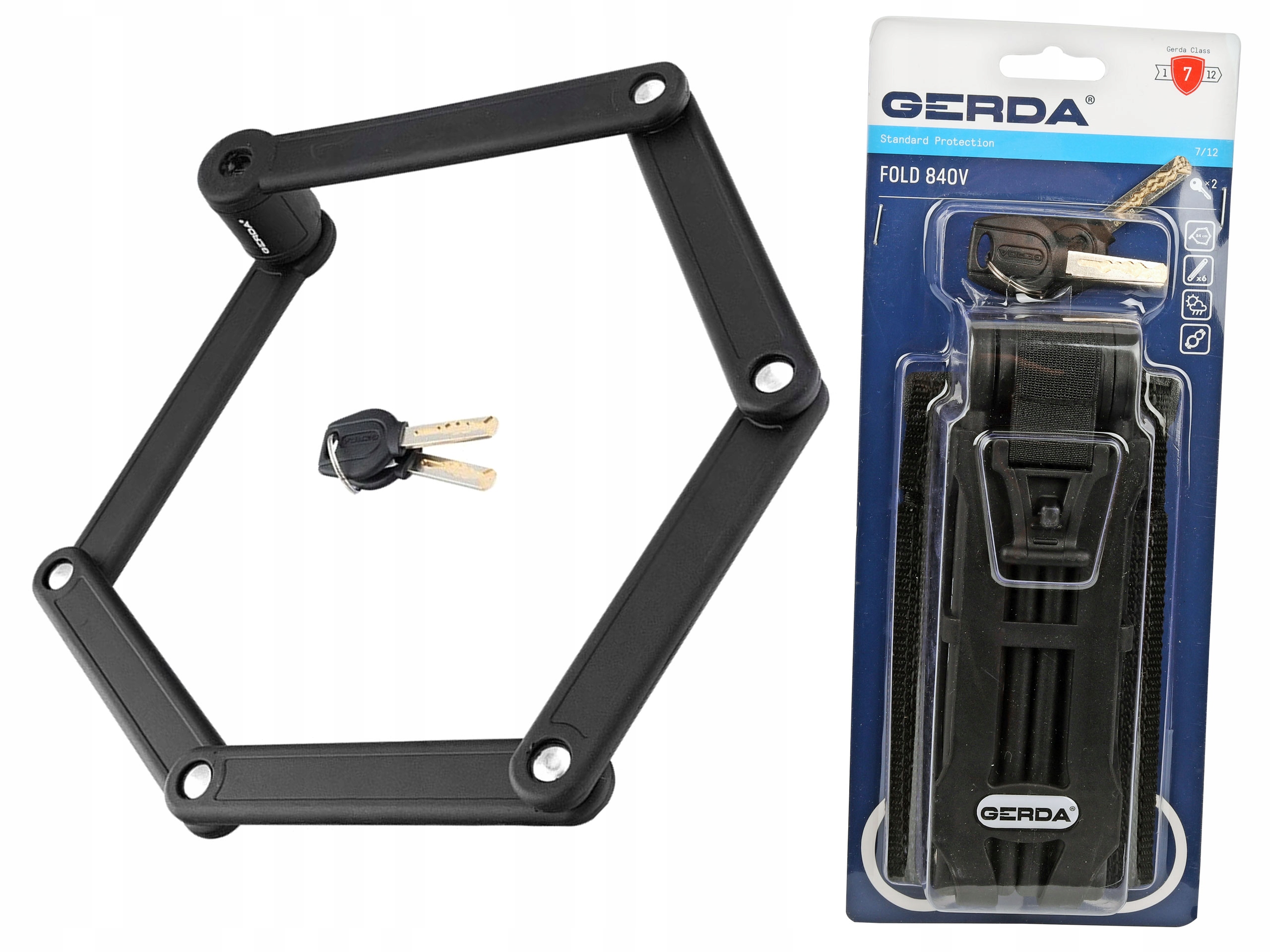 

Gerda Zapięcie Fold 840V składane czarne
