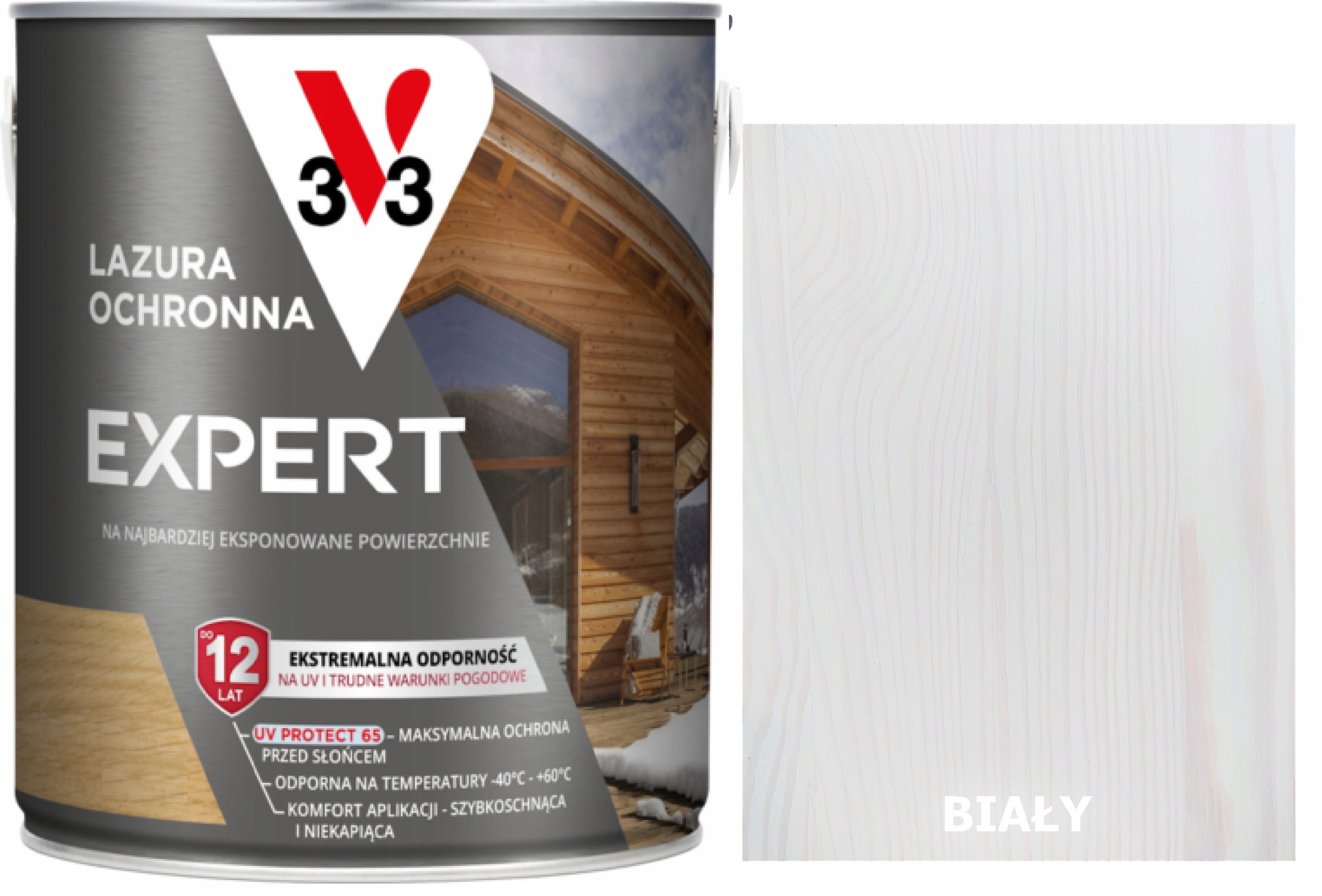 Lazura V33 Polski Klimat 12 Lat Biały 2,5L