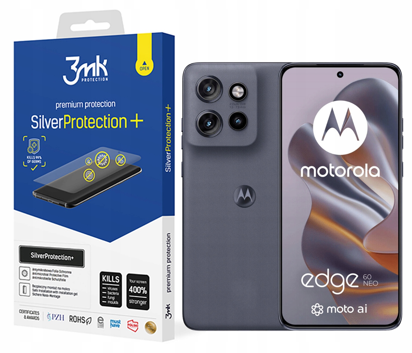 Antimikrobiálna fólia 3MK Silver Protection+ pre Motorola Edge 60 Neo 5G