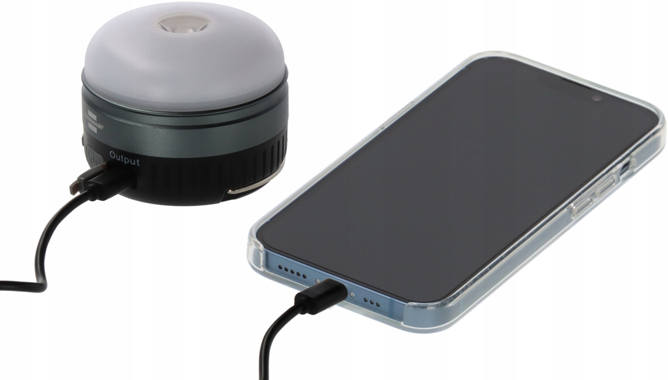 LAMPA KEMPINGOWA AKUMULATOROWA SOLARNA LED POWERBANK 450LM USB TURYSTYCZNA Kolor dominujący srebrny