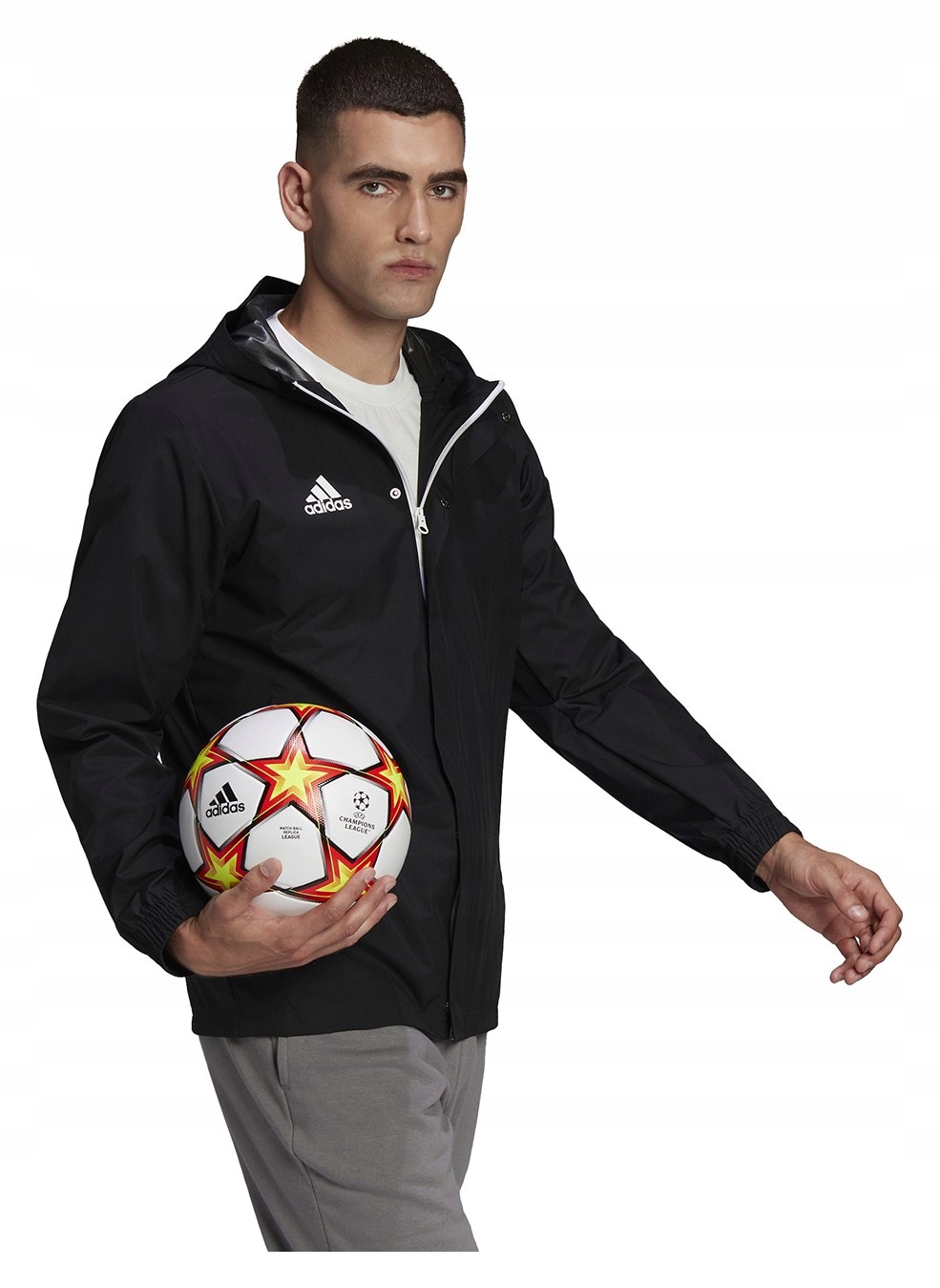 Bunda Adidas Teamwear Entrada 22 All-weather černá IK4010 vel. 2XL
