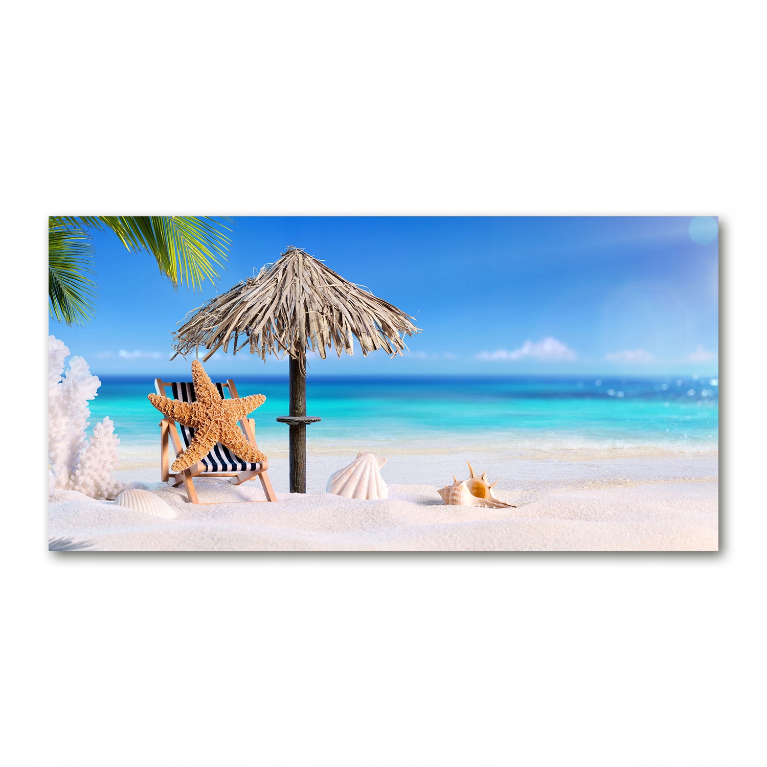 

Foto obraz szkło akryl Wakacje na plaży 120X60 cm