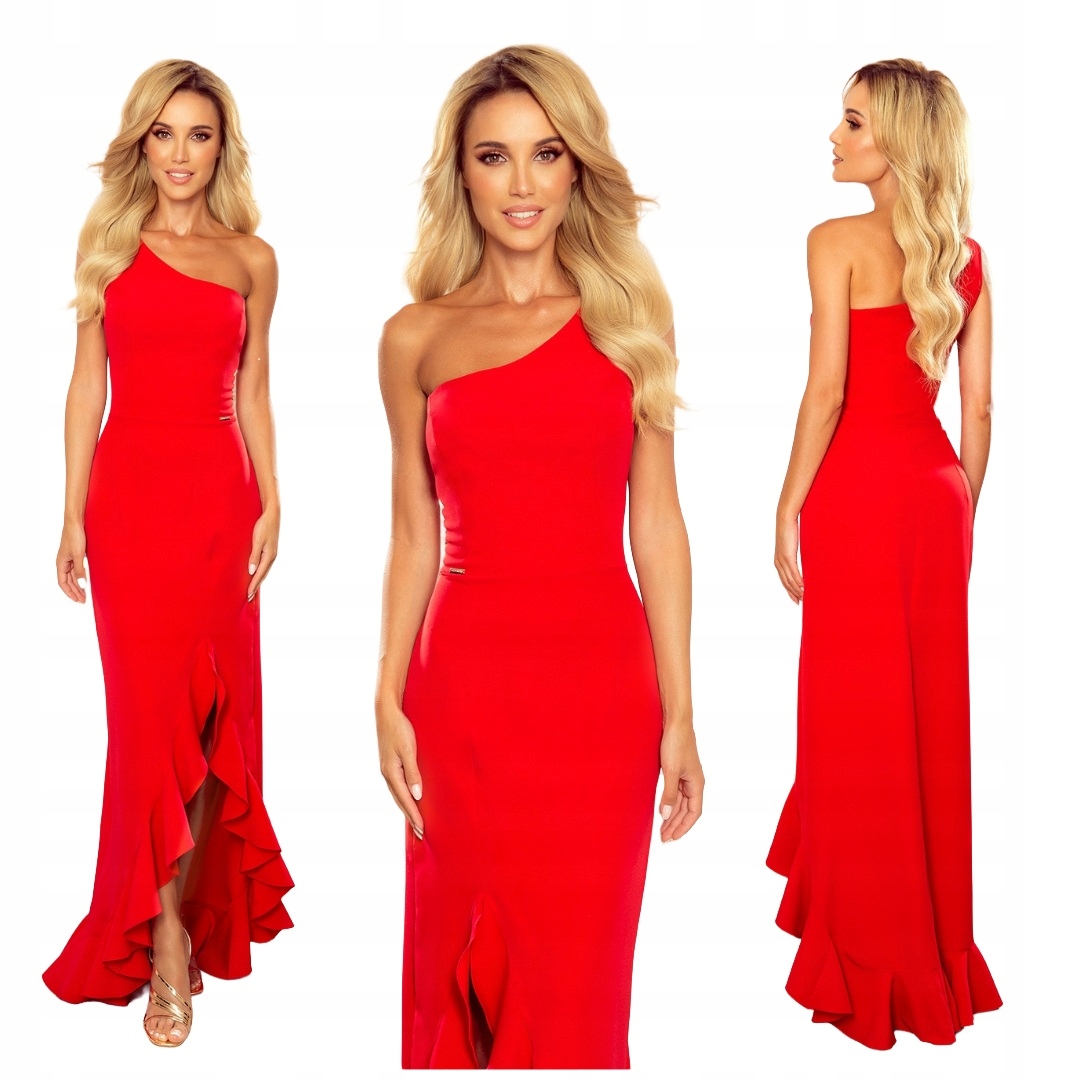 Červené Šaty , na jedno rameno, svatba Svatební Hostina , Xs