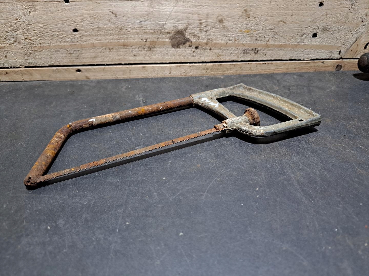 STARE NARZĘDZIE PIŁKA DO METALU MAŁA 230 mm ORYGINAŁ PRL SOLIDNA