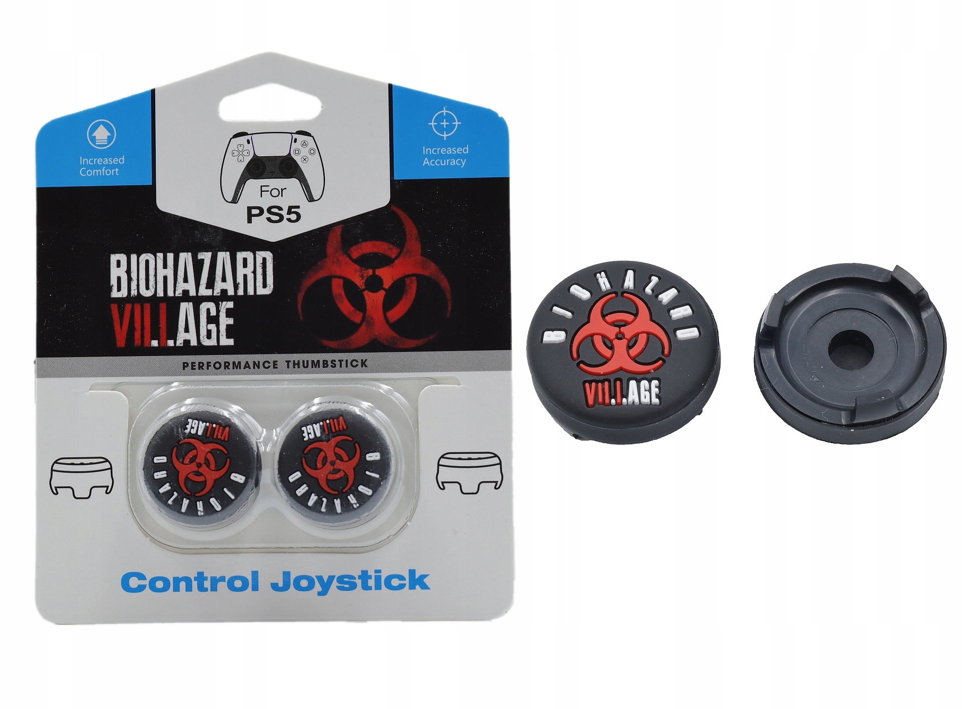 2 szt. Nakładki gumki Control FPS Freek pada PS5