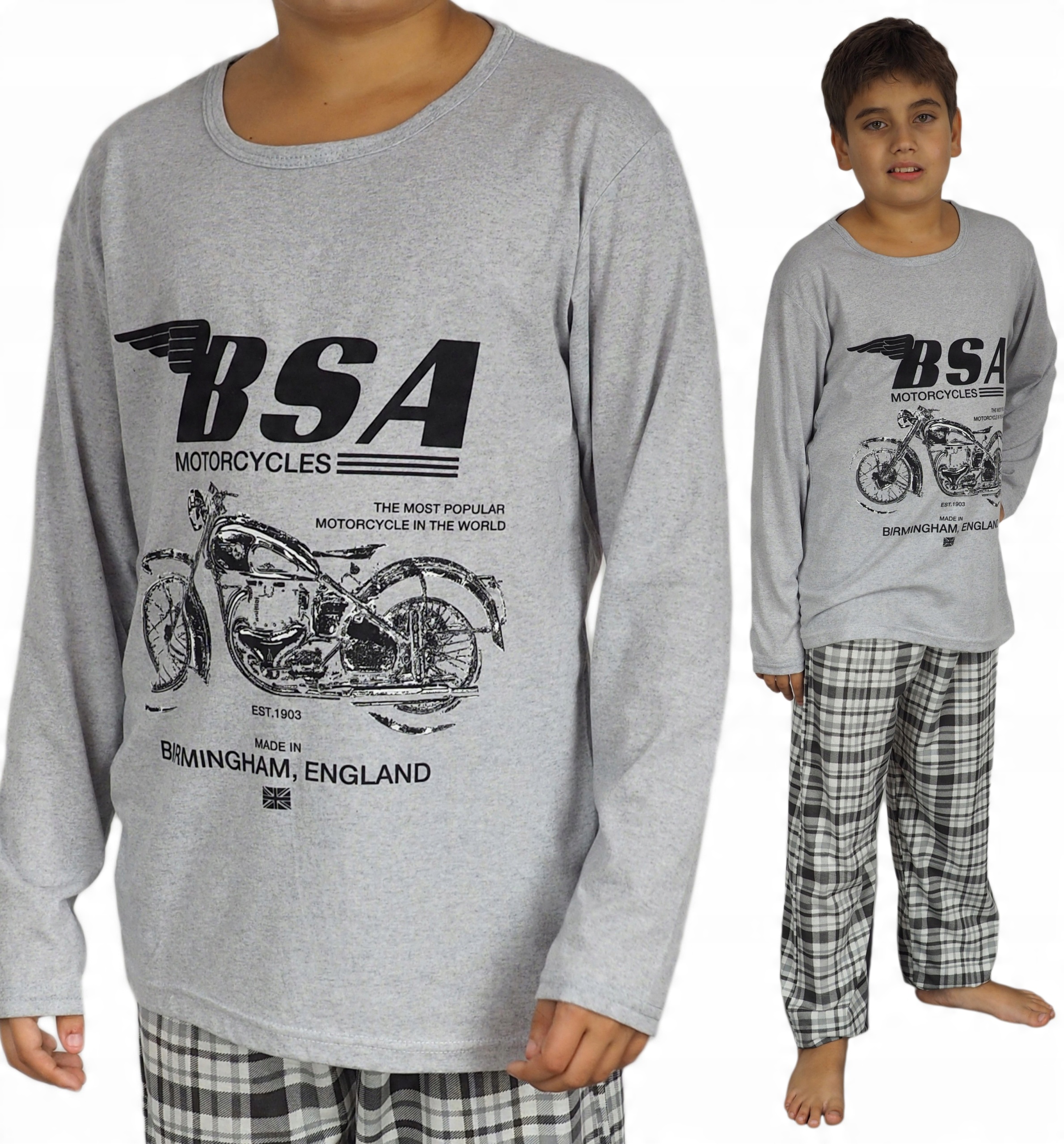 

Piżama młodzieżowa 158/164 (M) Motor Chłopak Bsa