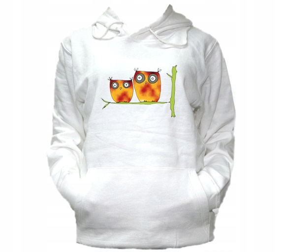 

Xs Bluza Kaptur Damska Sowy Owls Oryginalne Wzory