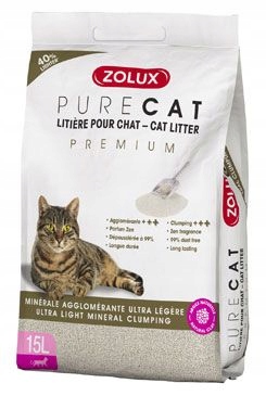 Levně Podestýlka Purecat mineral Premium 15l Zolux