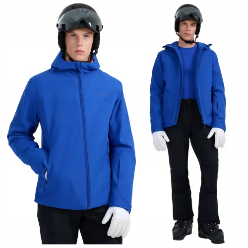 4F Kurtka Zimowa Narciarska Męska Z Membraną Na Narty Na Zime Niebieska M