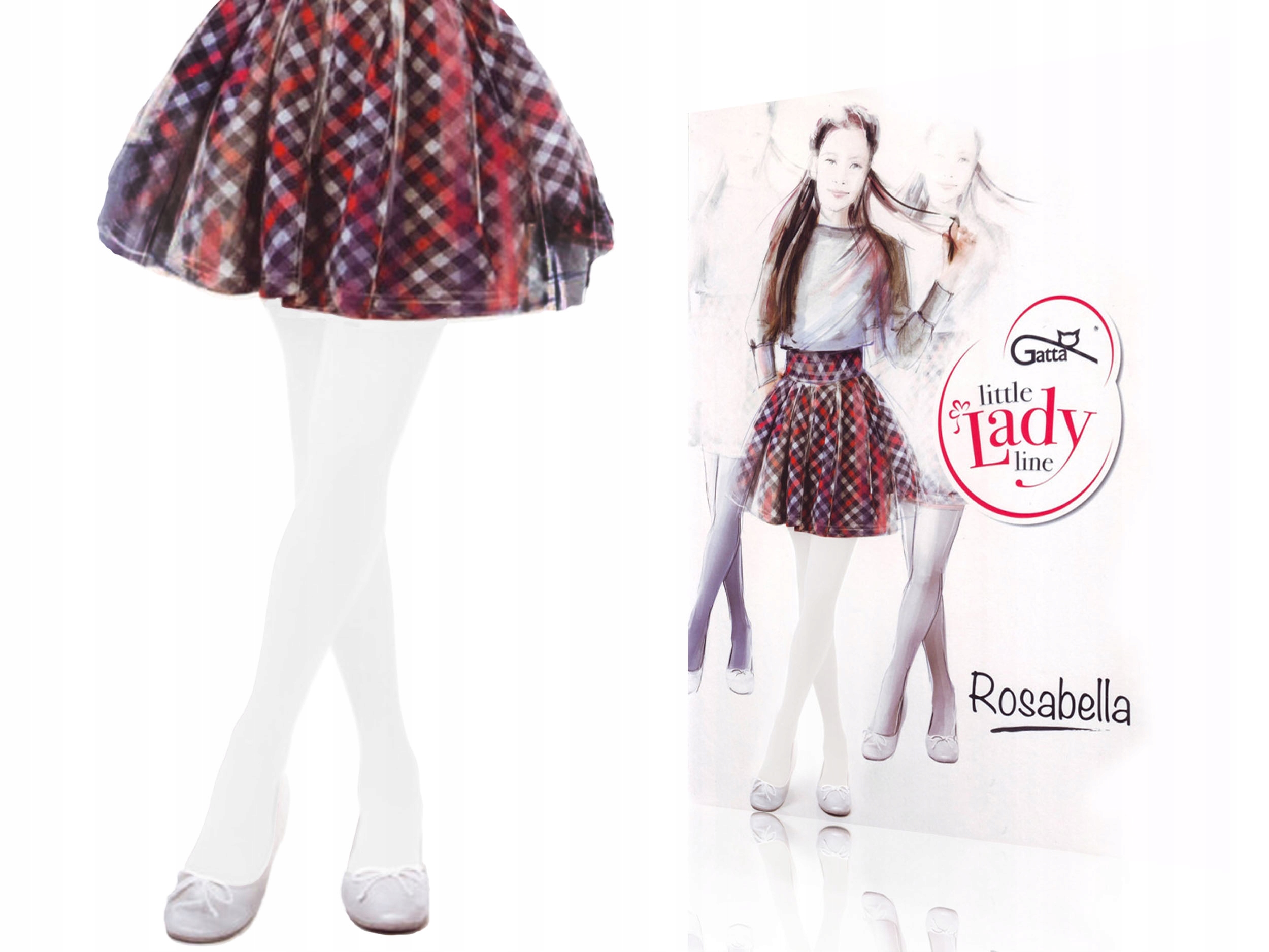 

Rosabella Gatta rajstopy 60 den, bianco, 104-110