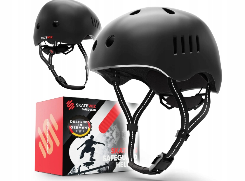 Skatewiz Kask Dziecięcy r.53-57cm na Rolki Rower Ochrona Głowy Bmx