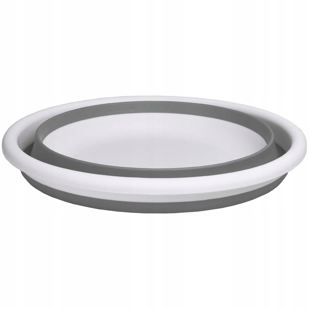 Miska okrągła 37 cm biało-szara ELBA COMPACT 9 litrów Pojemność 9 l