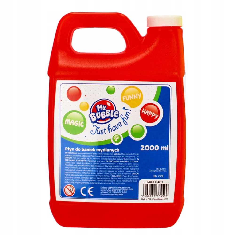 

Płyn Do Dużych Baniek Bańki Mydlane 2000ml