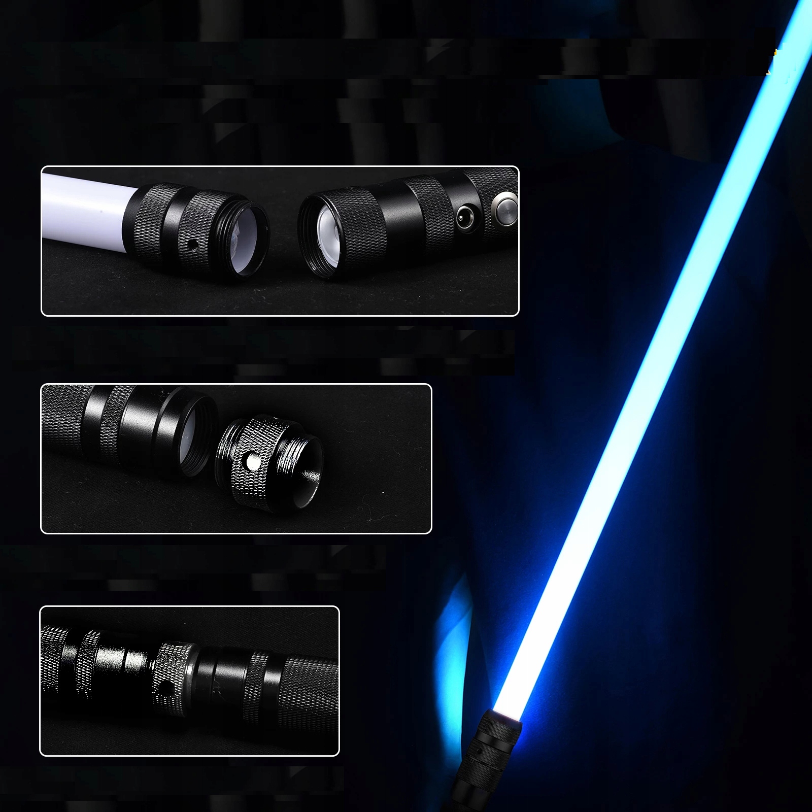 ZABAWKOWY MIECZ ŚWIETLNY ŚWIECĄCY Z DŹWIĘK 14 KOL Materiał metal