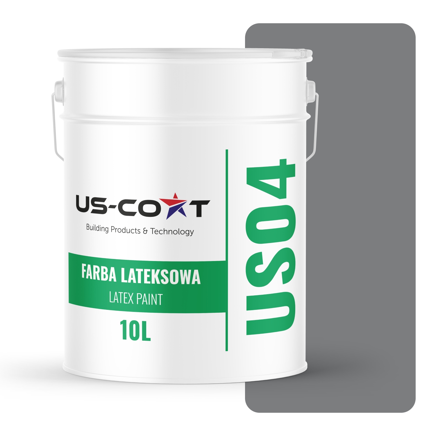 Barva Latexová Barva Šedá Tmavá H1020 10L Hluboká Matná Na Stěny Stropů