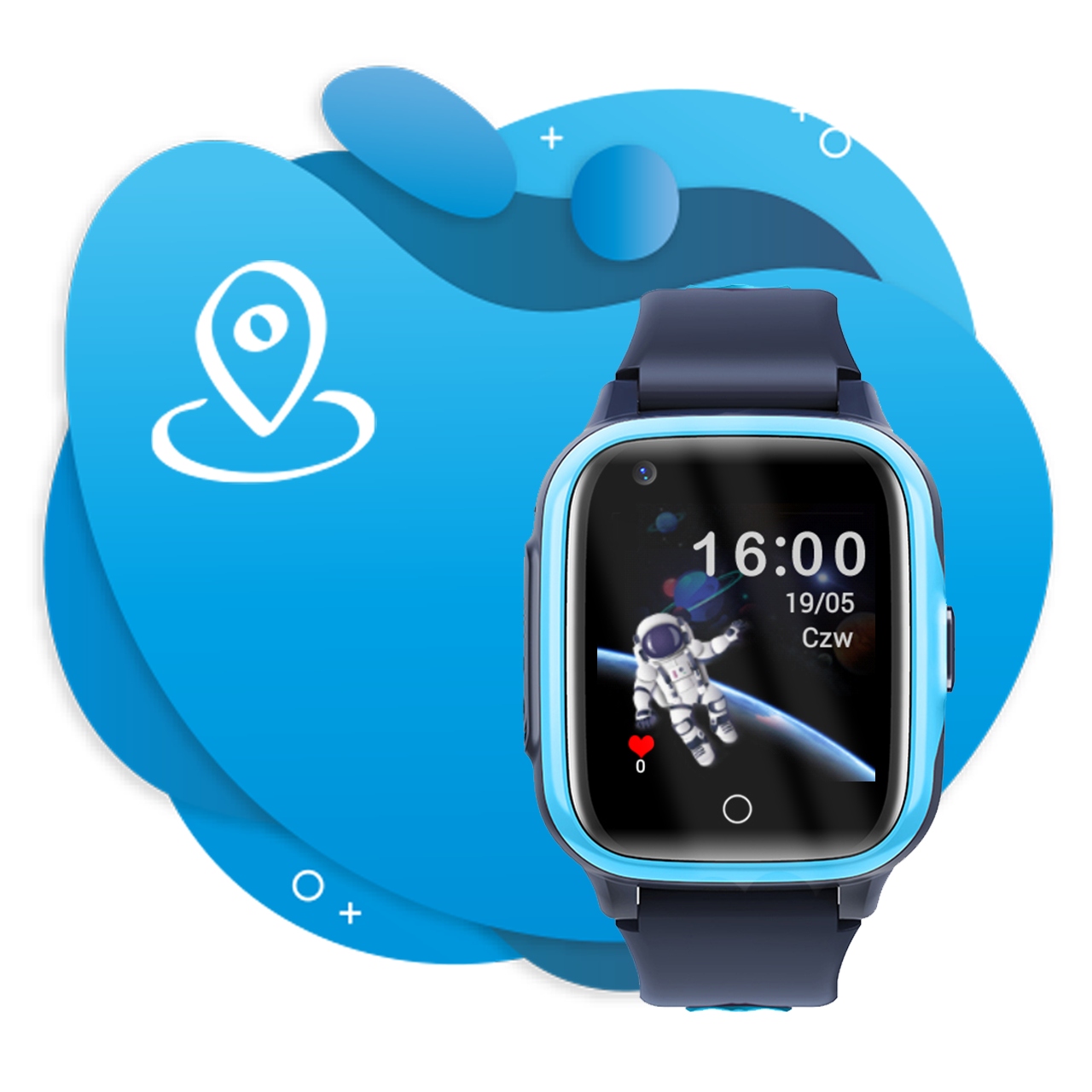 Smartwatch Zegarek CALMEAN Video 4G GPS Aplikacje Kod producenta brak