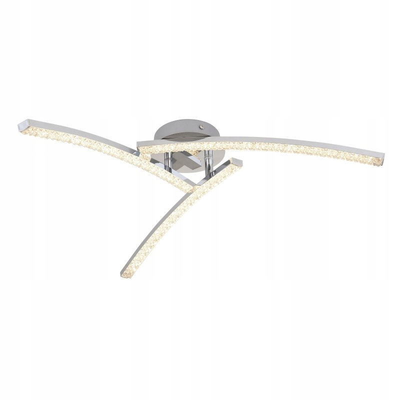 Led stropná lampa Jules 18W chróm akryl nastaviteľná IP44