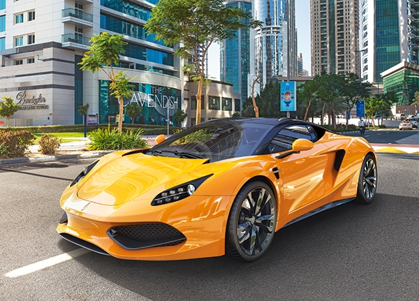 

Puzzle 180 Auto Sportowe Samochód Pojazd 7+ Castor