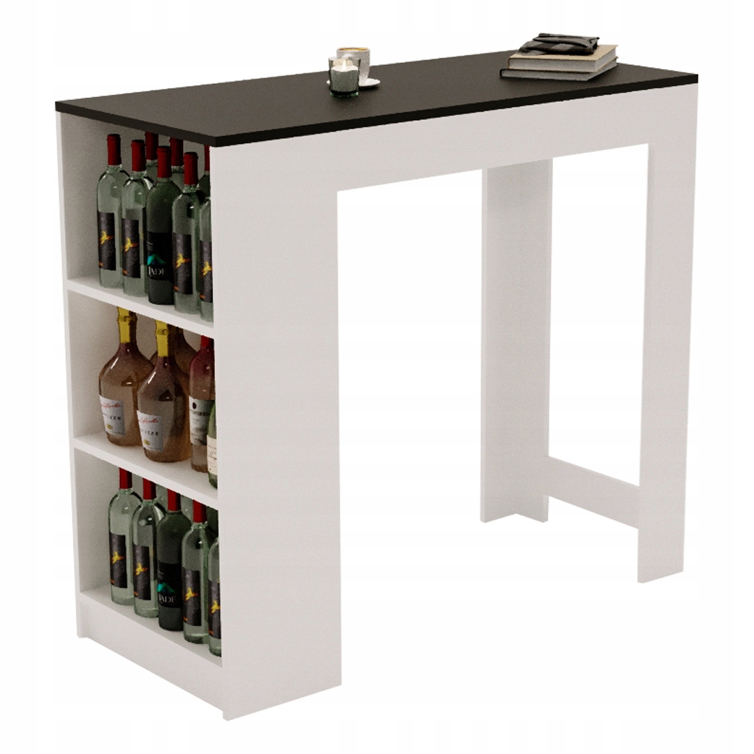 Barový stůl Bar Karo stolek ostrov kuchyně černý