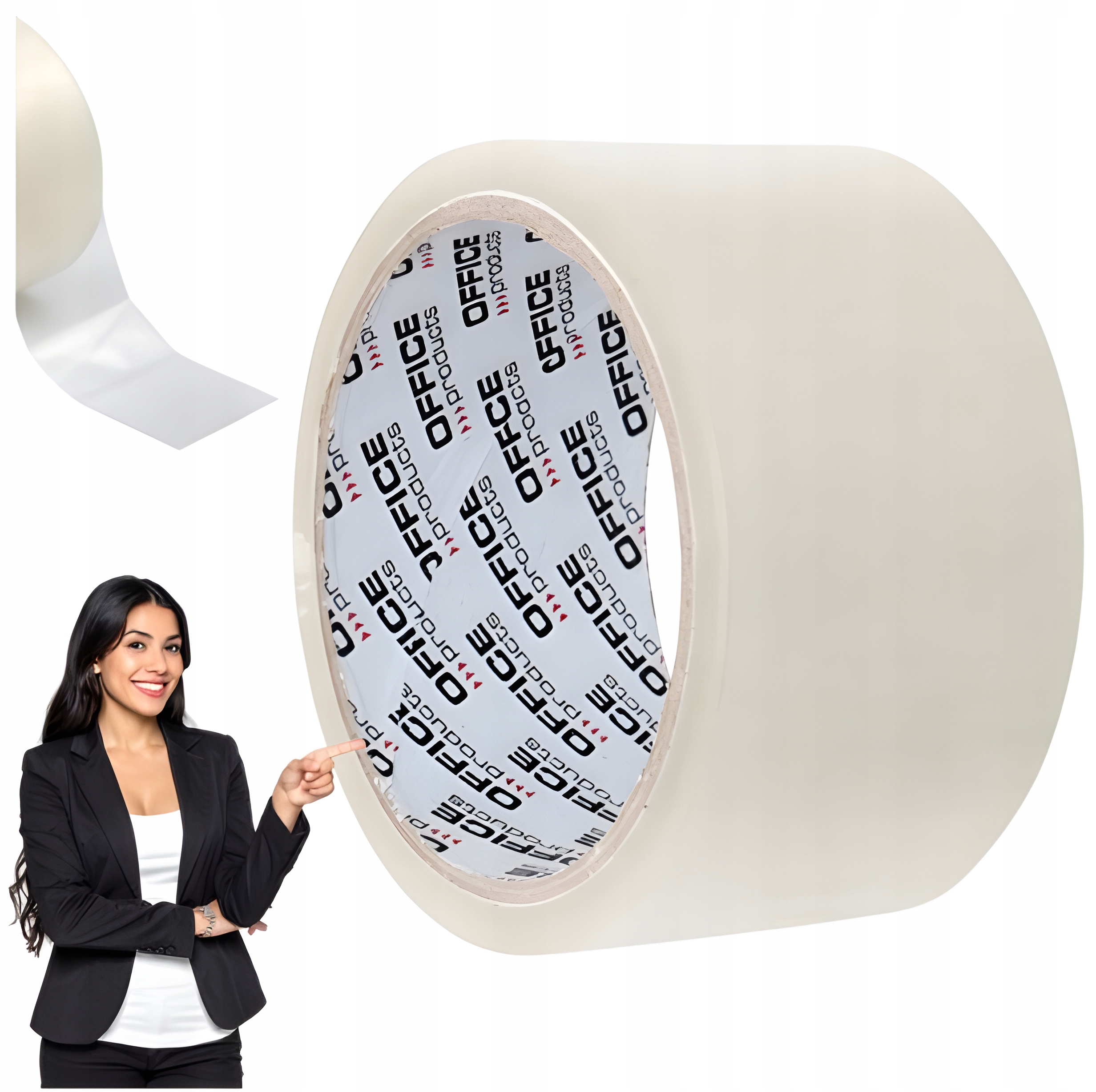 Taśma Pakowa Transparentna OFFICE PRODUCTS 48mm 50y