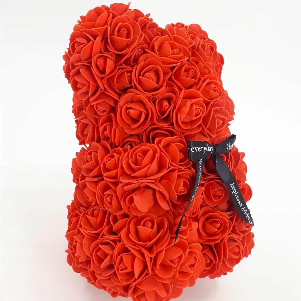 MIŚ z Róż 25cm BOX Dla Kobiet PREZENT WYSYŁKA PL Marka inna