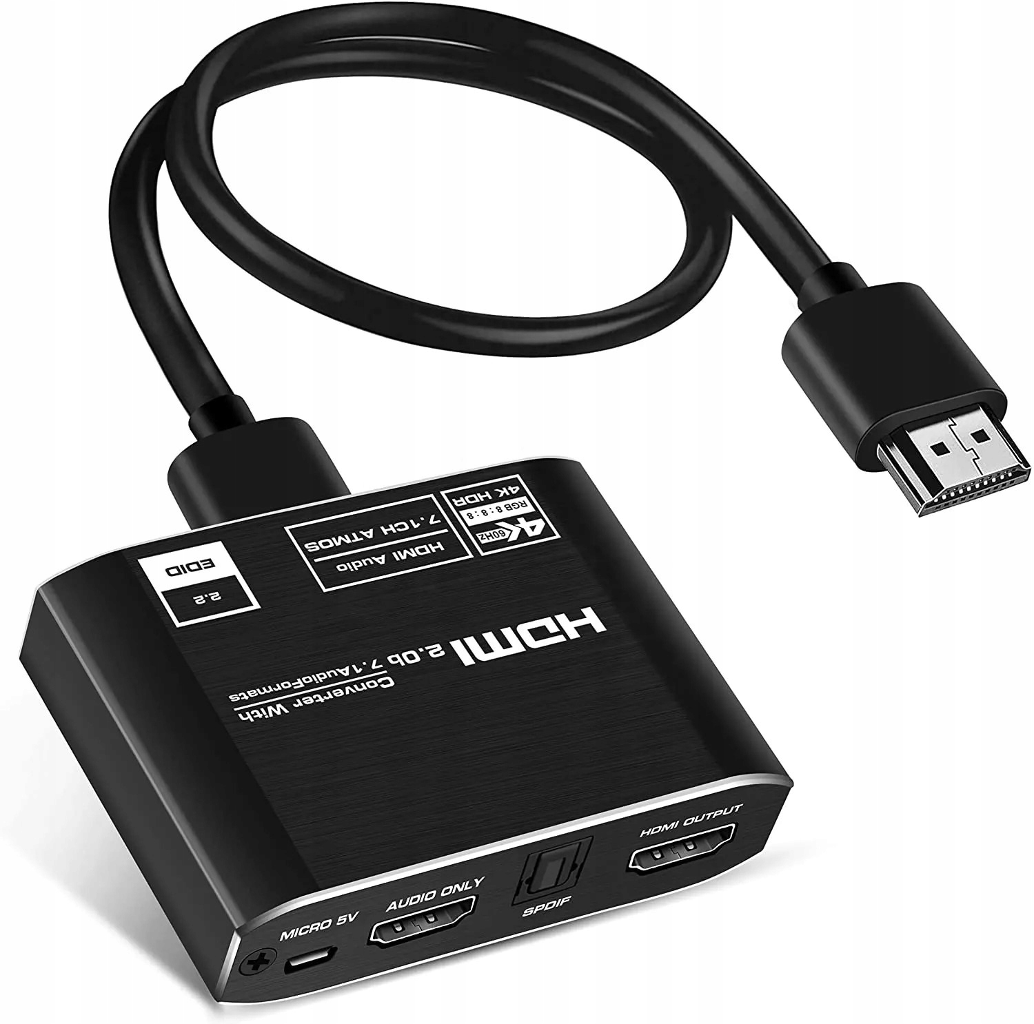 

Konwerter Atmos z Hdmi do Hdmi audio Toslink Spdif