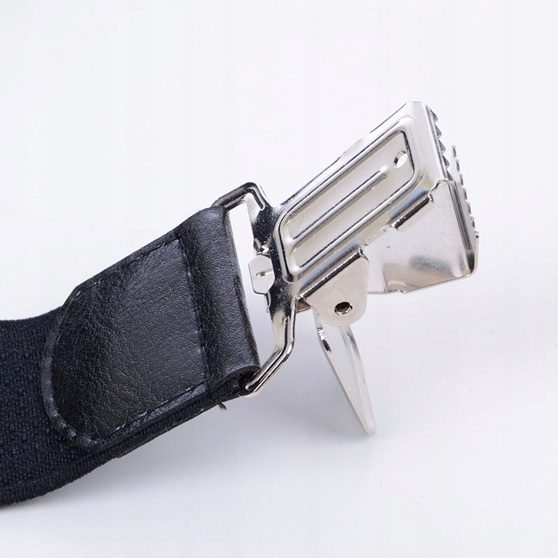 Elastyczne Szelki do spodni Męskie prążek mocne Granatowe Model mocne