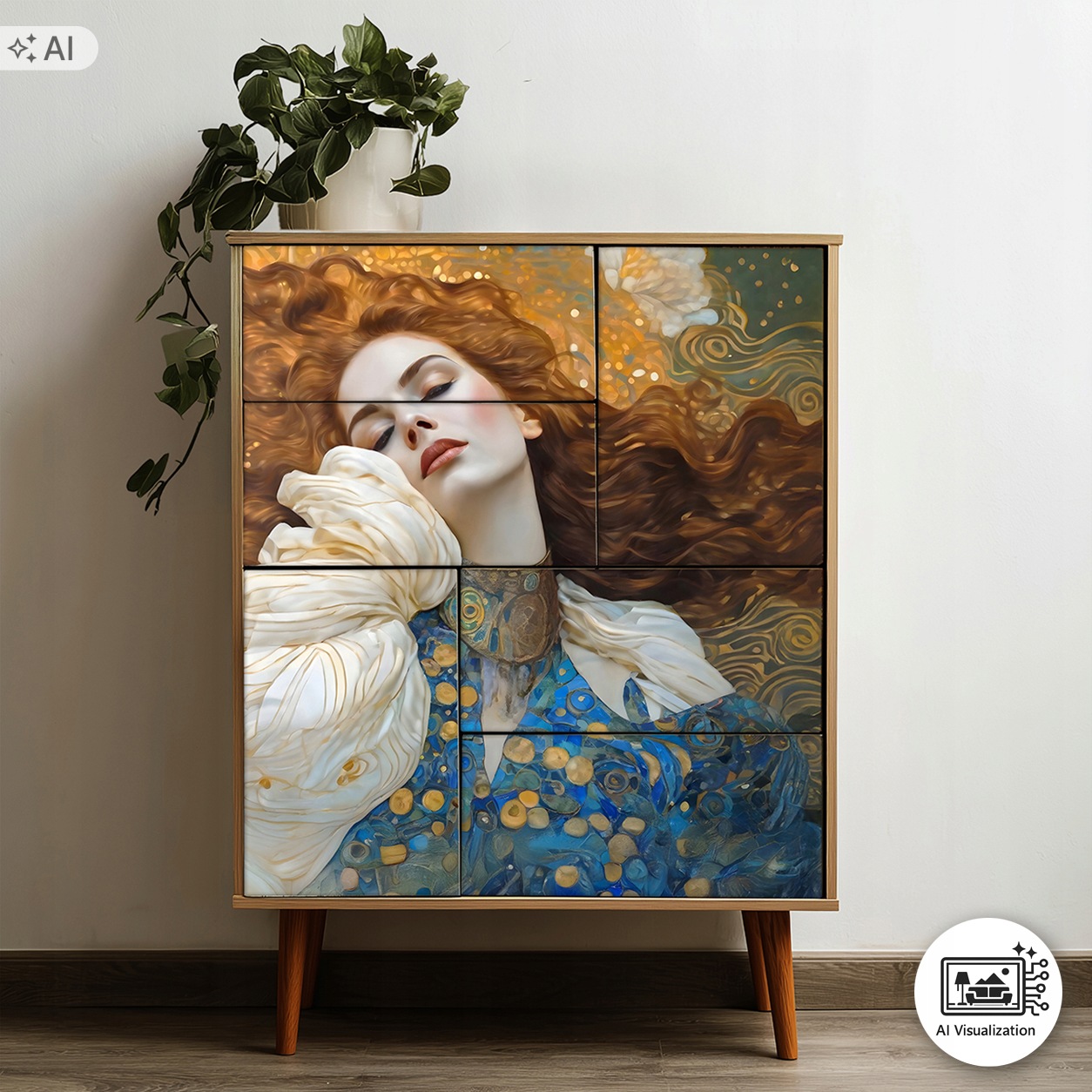 Sada nábytkového papíru pro decoupage FPA1012 Inspired by Klimt