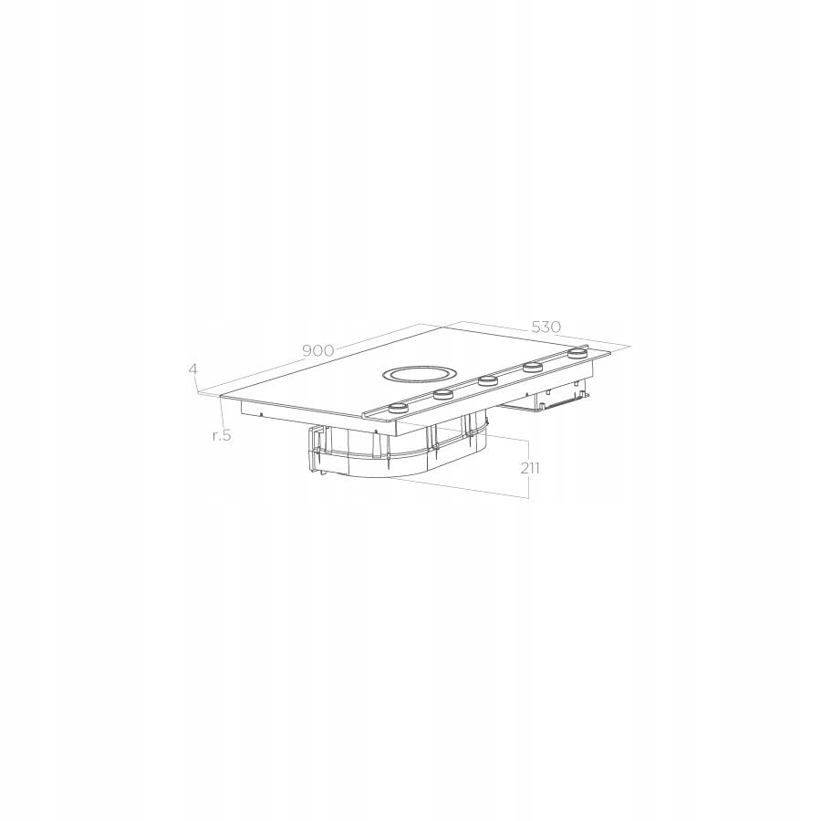 Płyta indukcyjna ELICA UNPLUGGED BLIX/F/90 Marka Elica