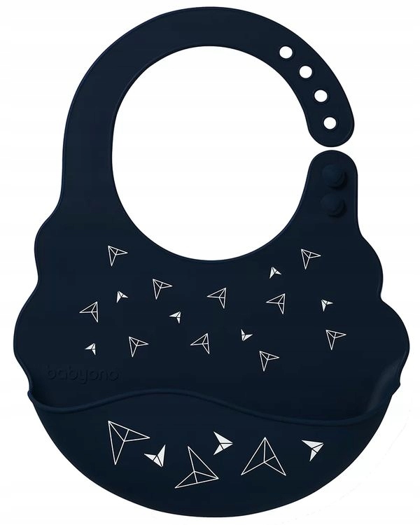 BABYONO Miękki śliniak silikonowy 829 6m+