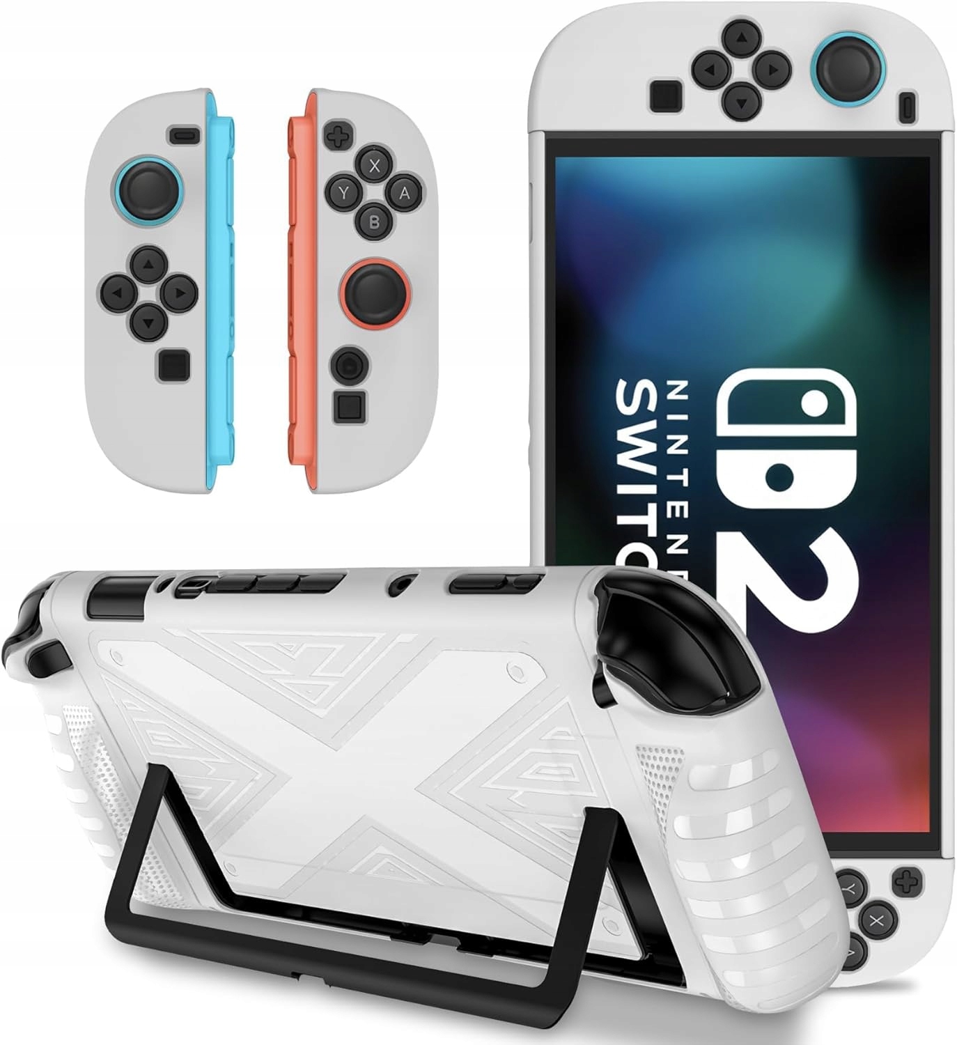 ETUI OCHRONNE SLIM TPU DO NINTENDO SWITCH 2 2025 ODPORNE NA WSTRZĄSY BIAŁE