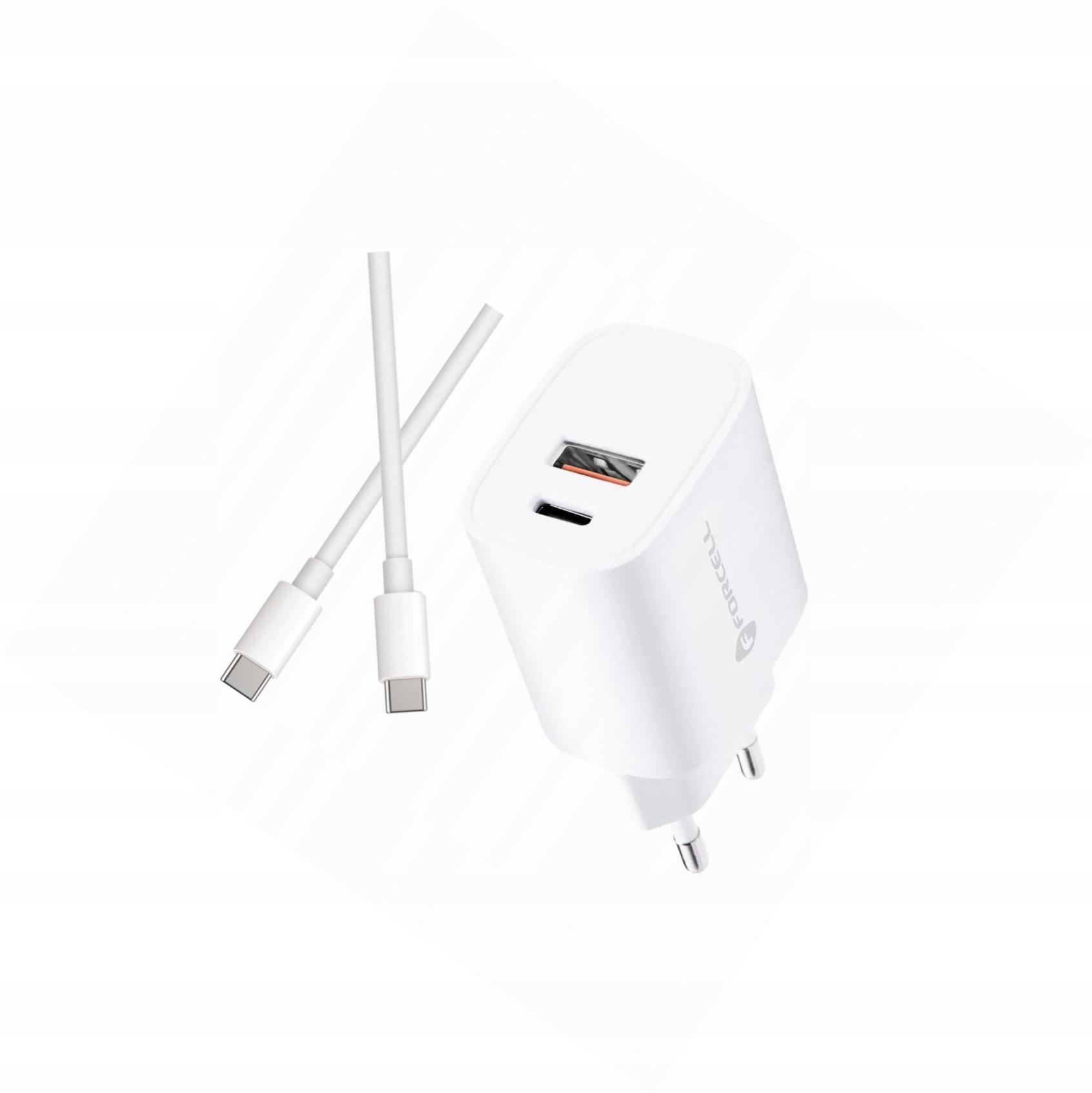 Szybka ładowarka 30W 2 wejścia z kablem Usb-c do Motorola Edge 50 Pro