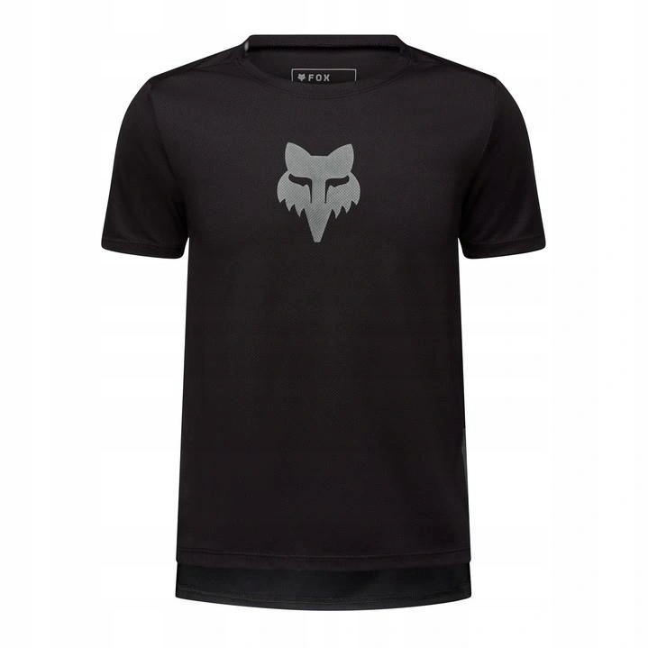 Koszulka rowerowa dziecięca Fox Junior Ranger Head Black czarny