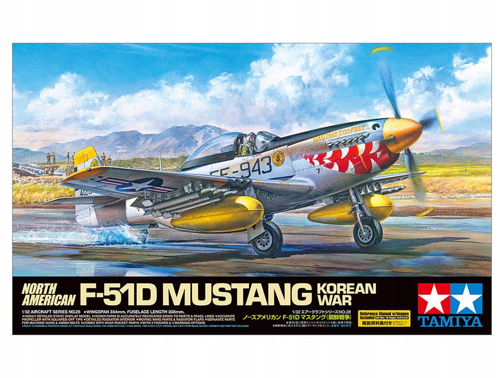 F-51D Mustang (korejská válka) 1:32 Tamiya 60328