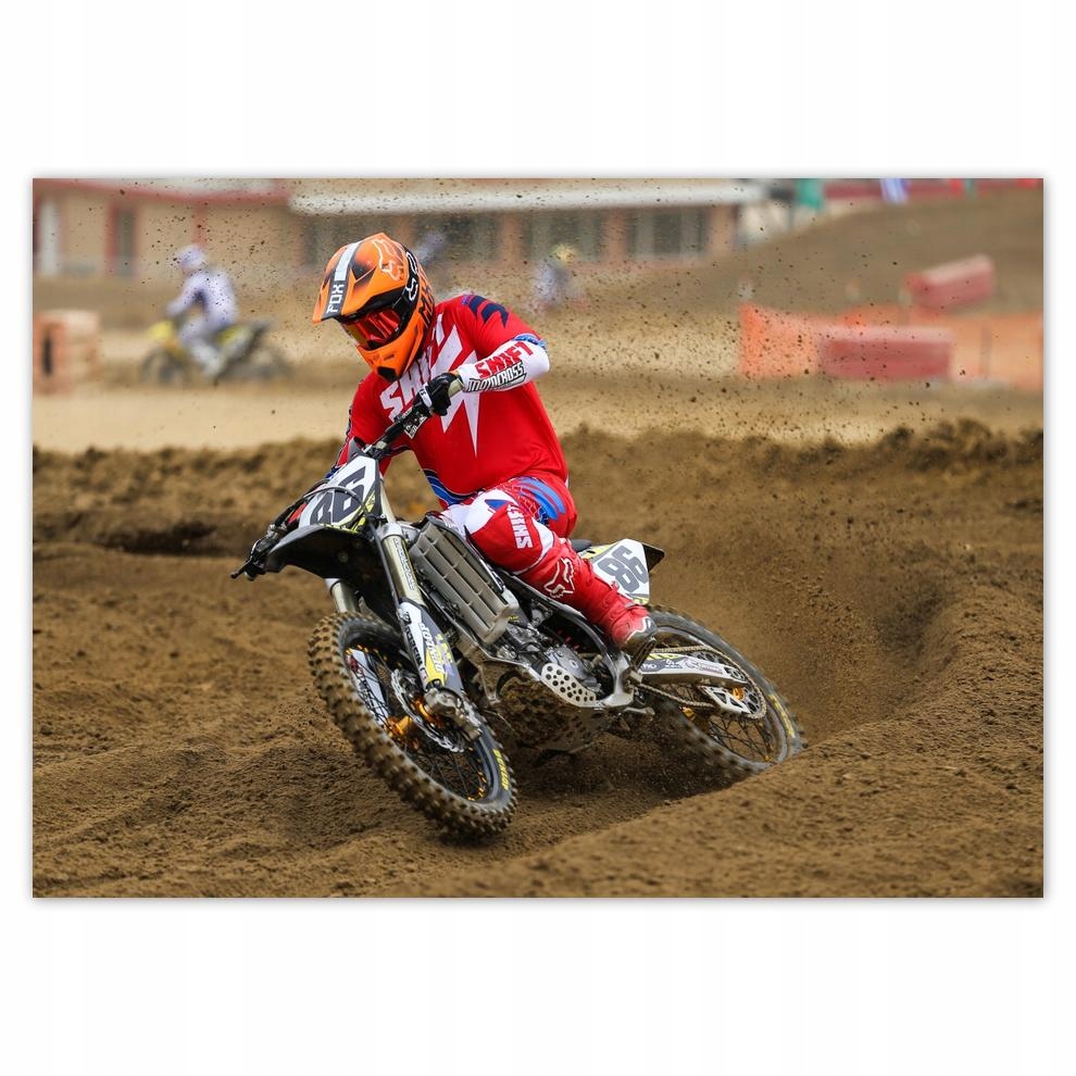 

Naklejki 70x50 Motocross Motocykl Motor