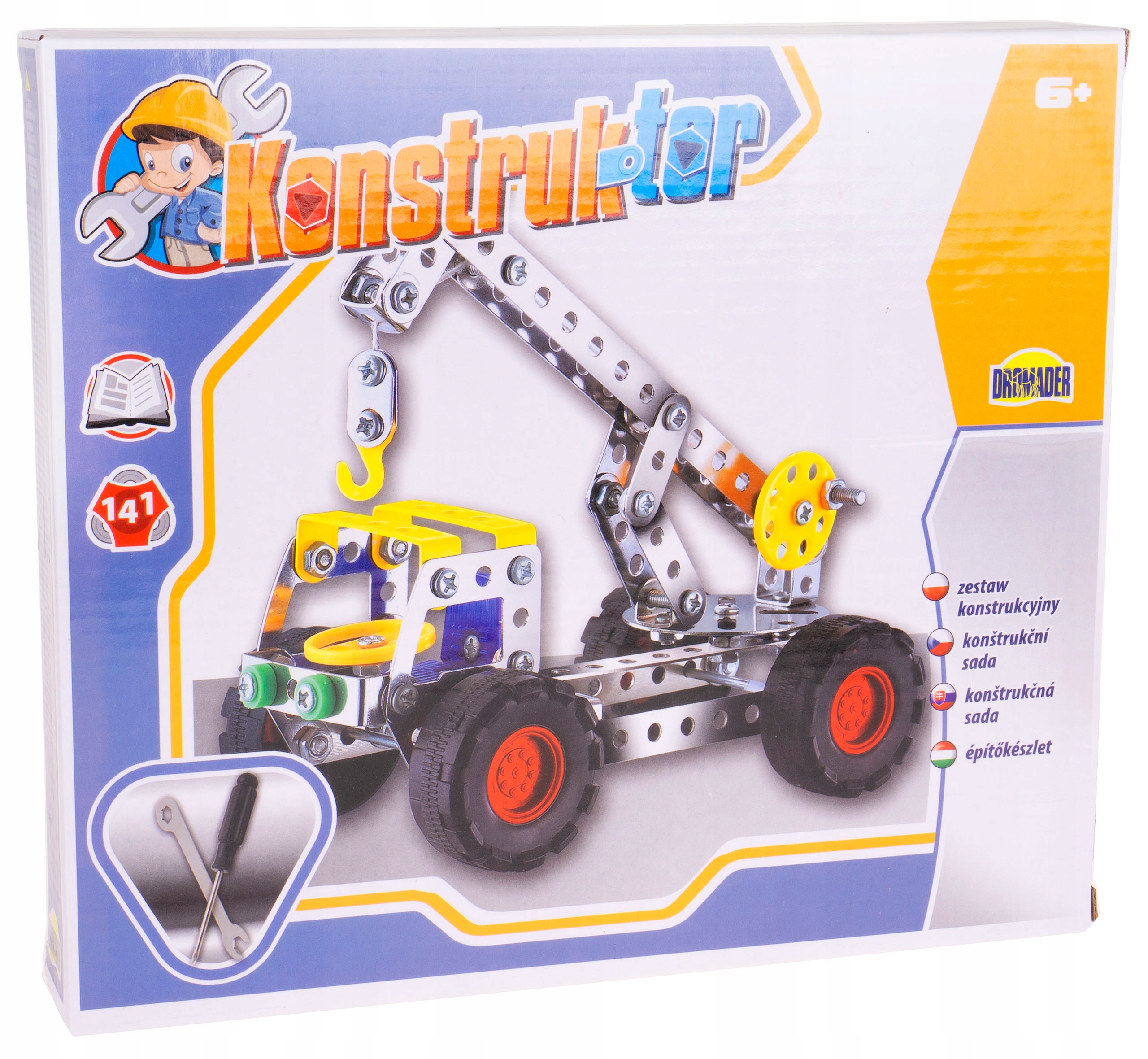 

Dźwig Klocki Metalowe 141 El. Konstruktor 02412