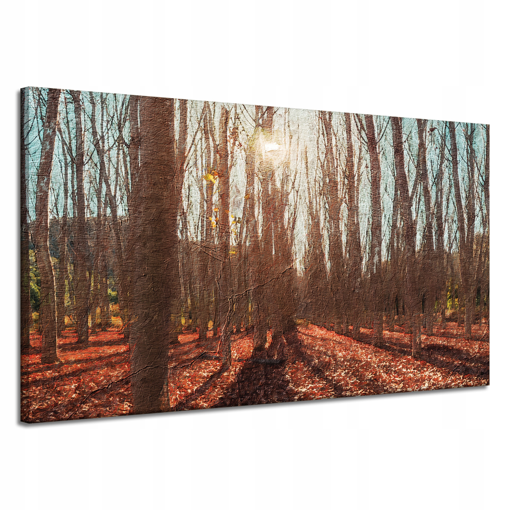 Obraz na plátně Les Na podzim Listy Barevné Příroda 120x70 cm