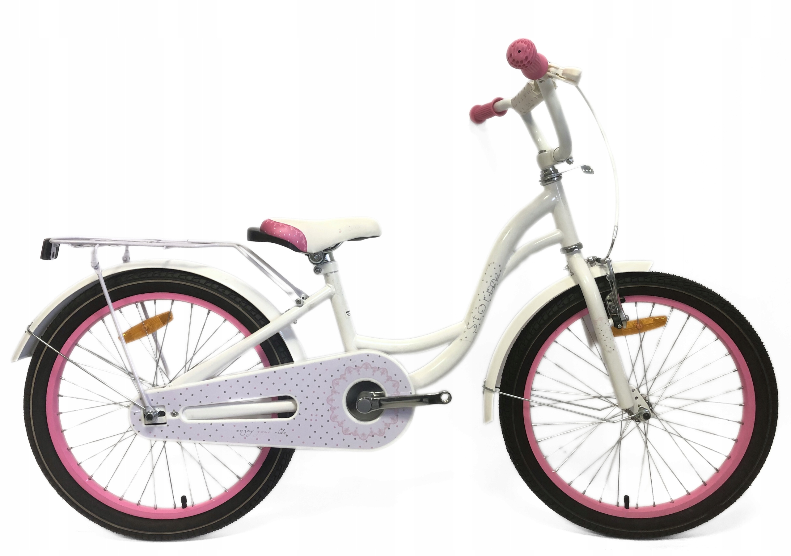Rower dziecięcy Storm Lassie 20 biały/różowy