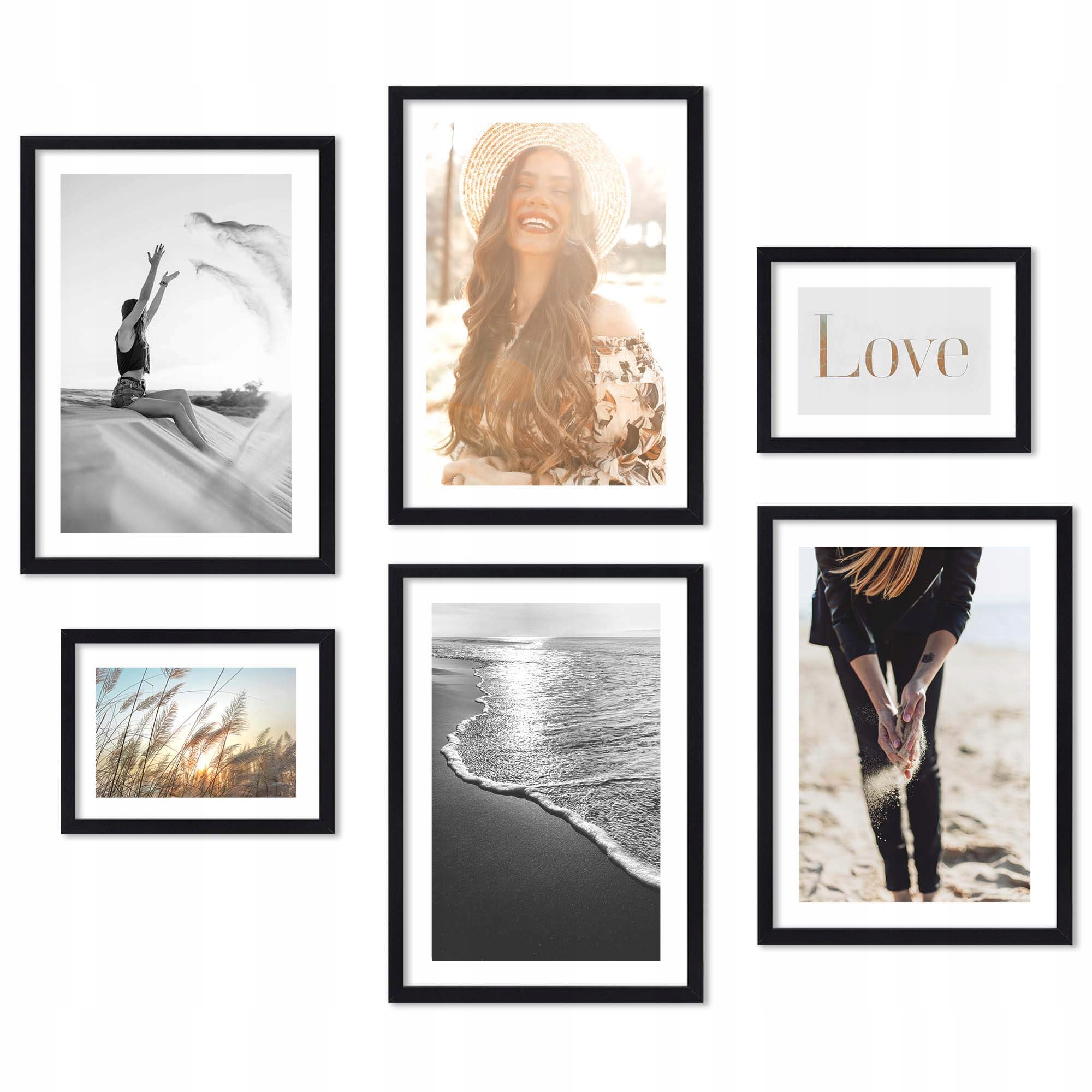 Multirama Набор из 6 Рамок Фоторамки Черная