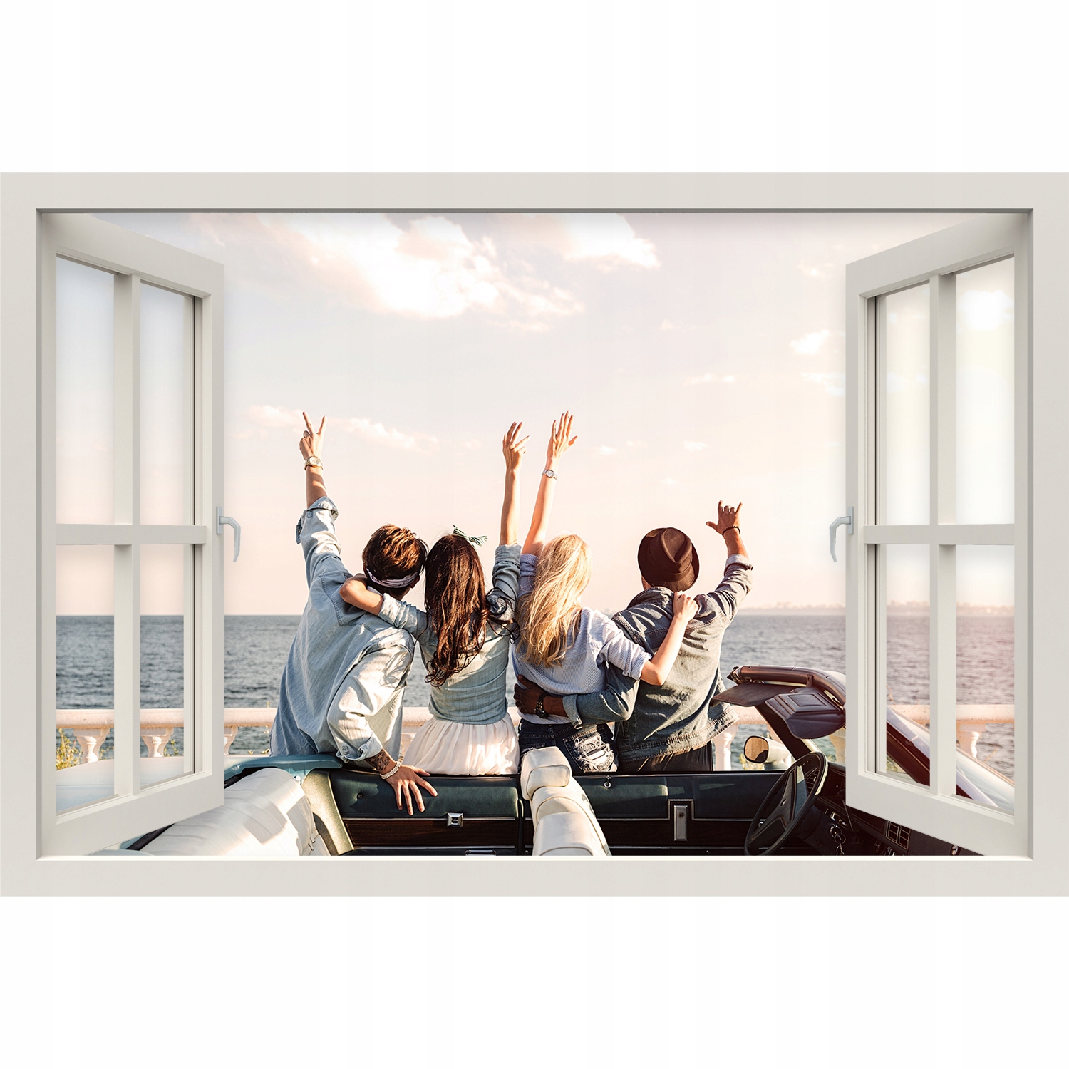 3D okno Nálepka na stenu Kvety vlčieho bôbu 90x60 Kód výrobcu nok-b2-90x60-s-536669821