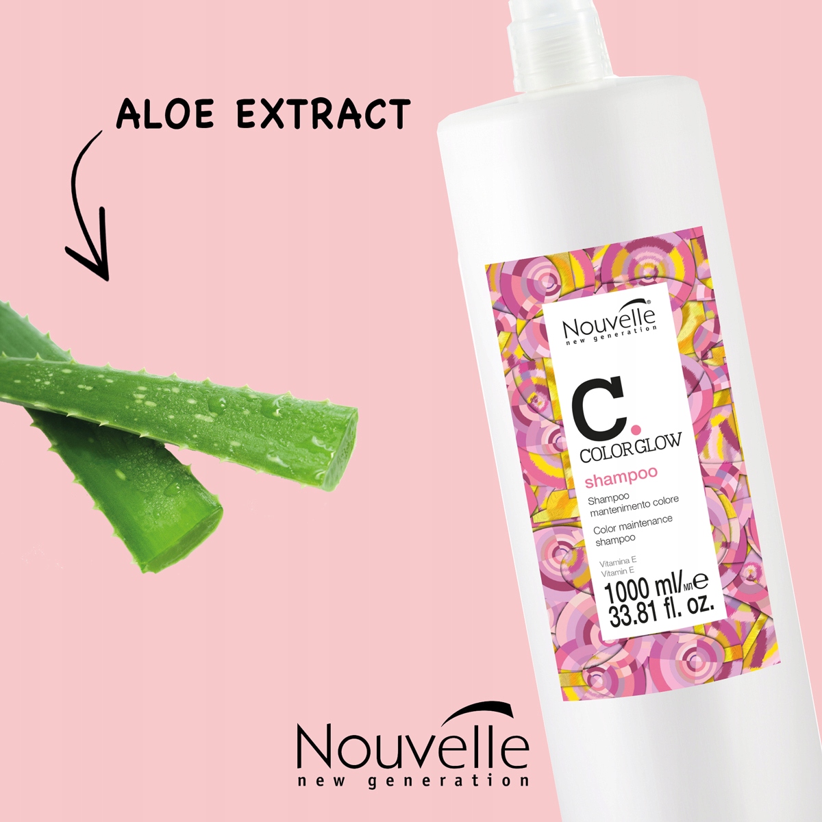 NOUVELLE COLOR GLOW Zestaw włosy farbowane 2x1000ml Marka Nouvelle