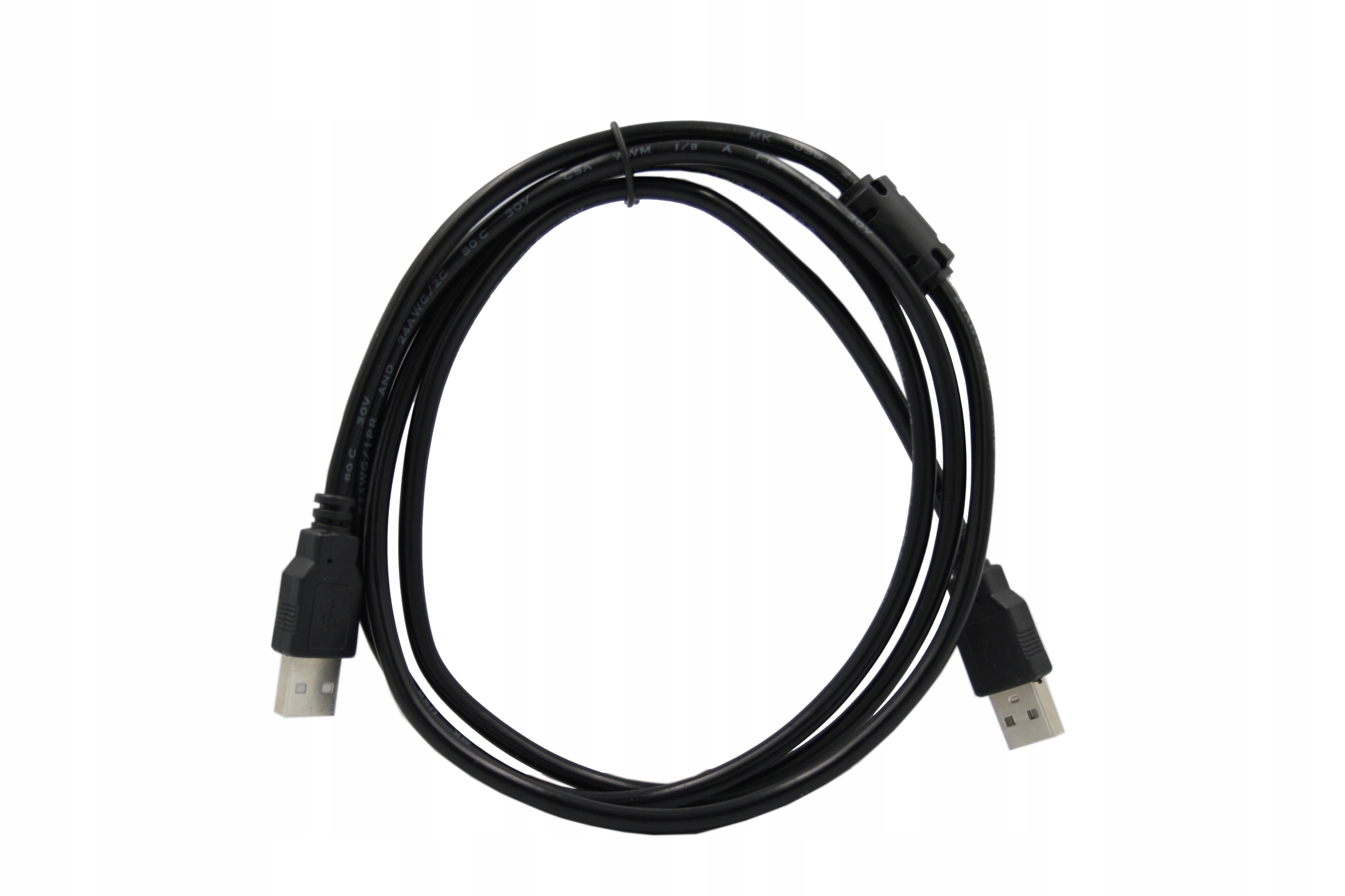 

Usb Kabel A-usb A Przewód Męski Czarny 1.5M