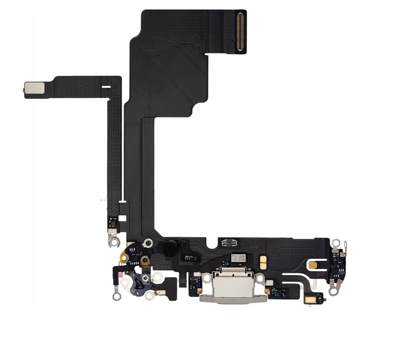 Złącze Ładowania Dock Port Usb-c Mikrofon do iPhone 15 Pro White