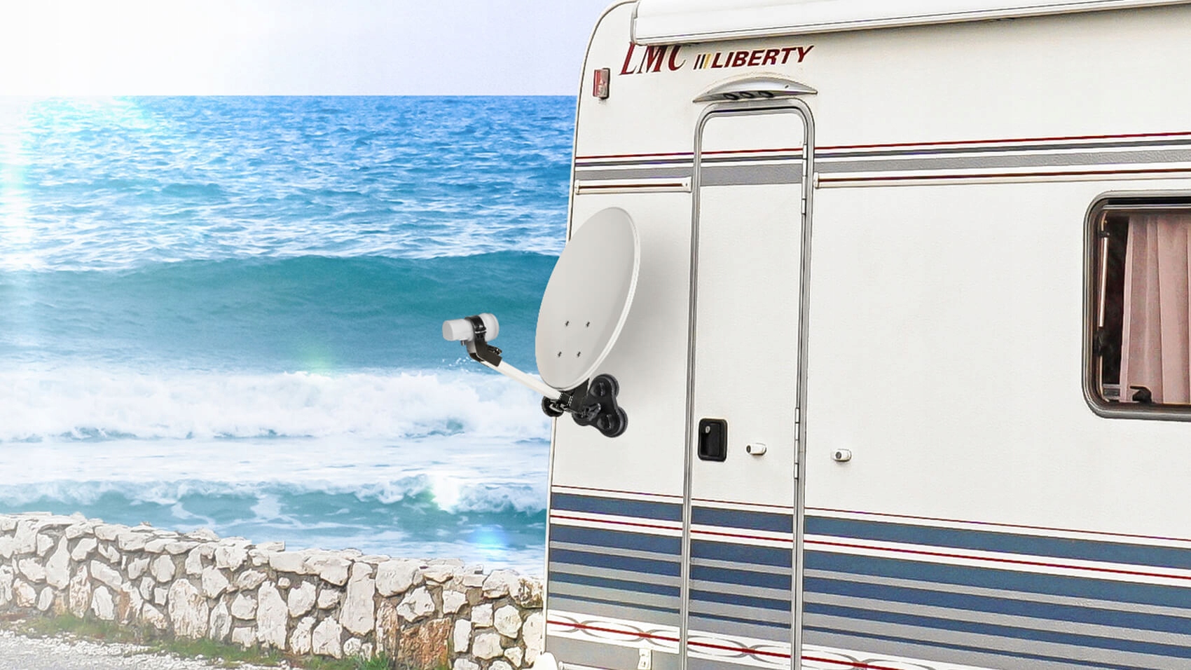 ANTENA SATELITARNA CAMPINGOWA MEGASAT 35cm Model TELSKAY