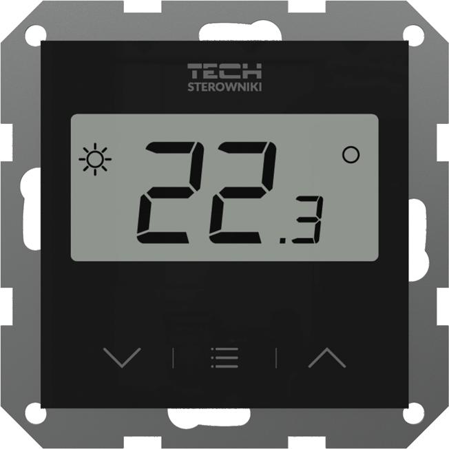 Bezdrôtový izbový regulátor čierny F-8Z Tech Ovládače