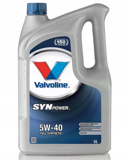 

Olej Syntetyczny Valvoline Synpower 5W40 A3/B4 5L