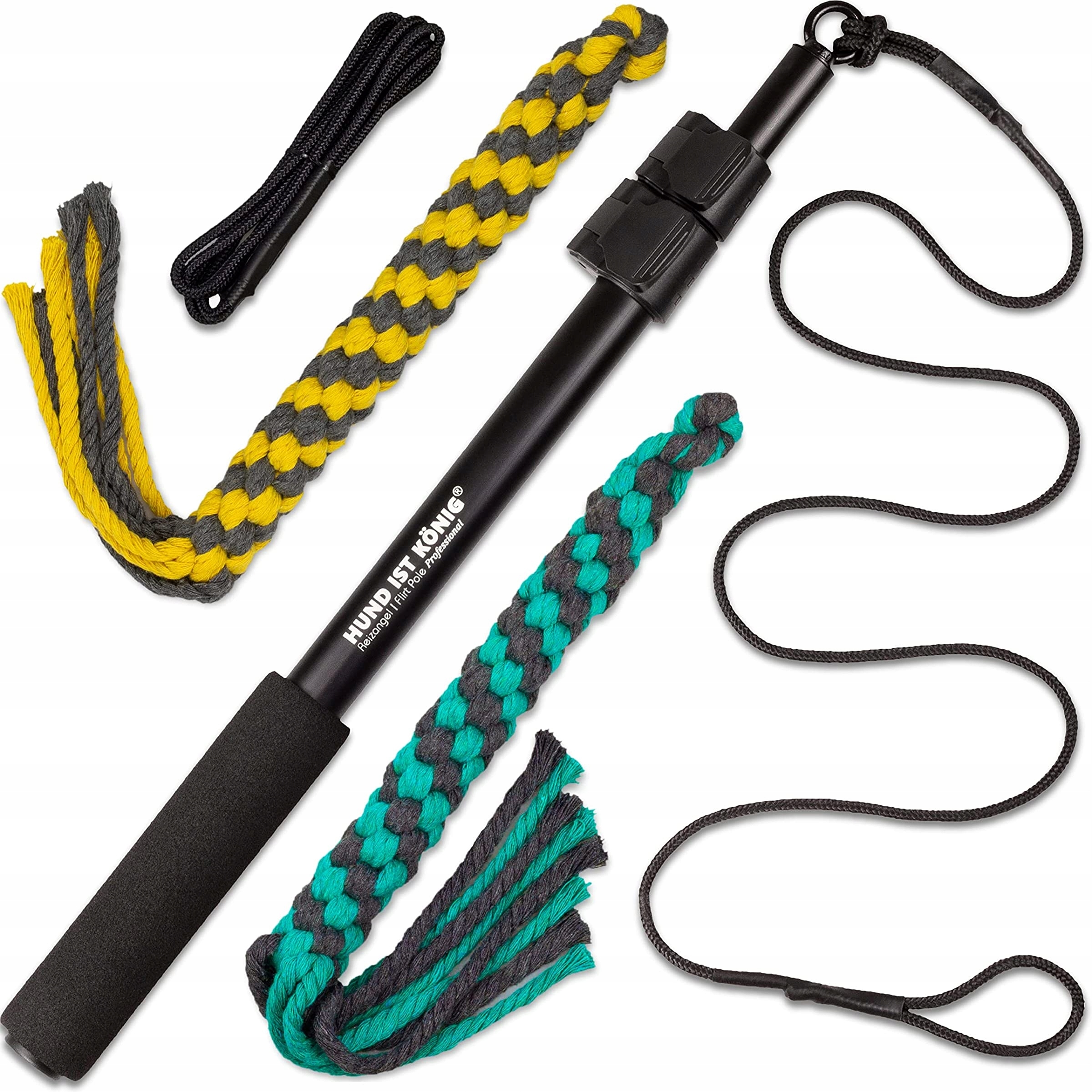 Levně Rybářský prut s koňmi a lany pro psa Zábava