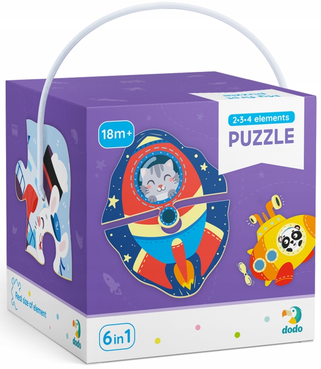 

Dodo Moje Pierwsze Puzzle 6w1 Transport DOP300154