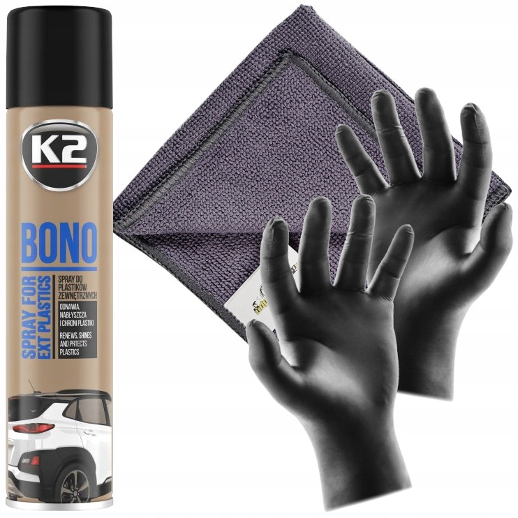 

K2 Bono 300ML Czernidło Do Gumy Opon Plastików ReM