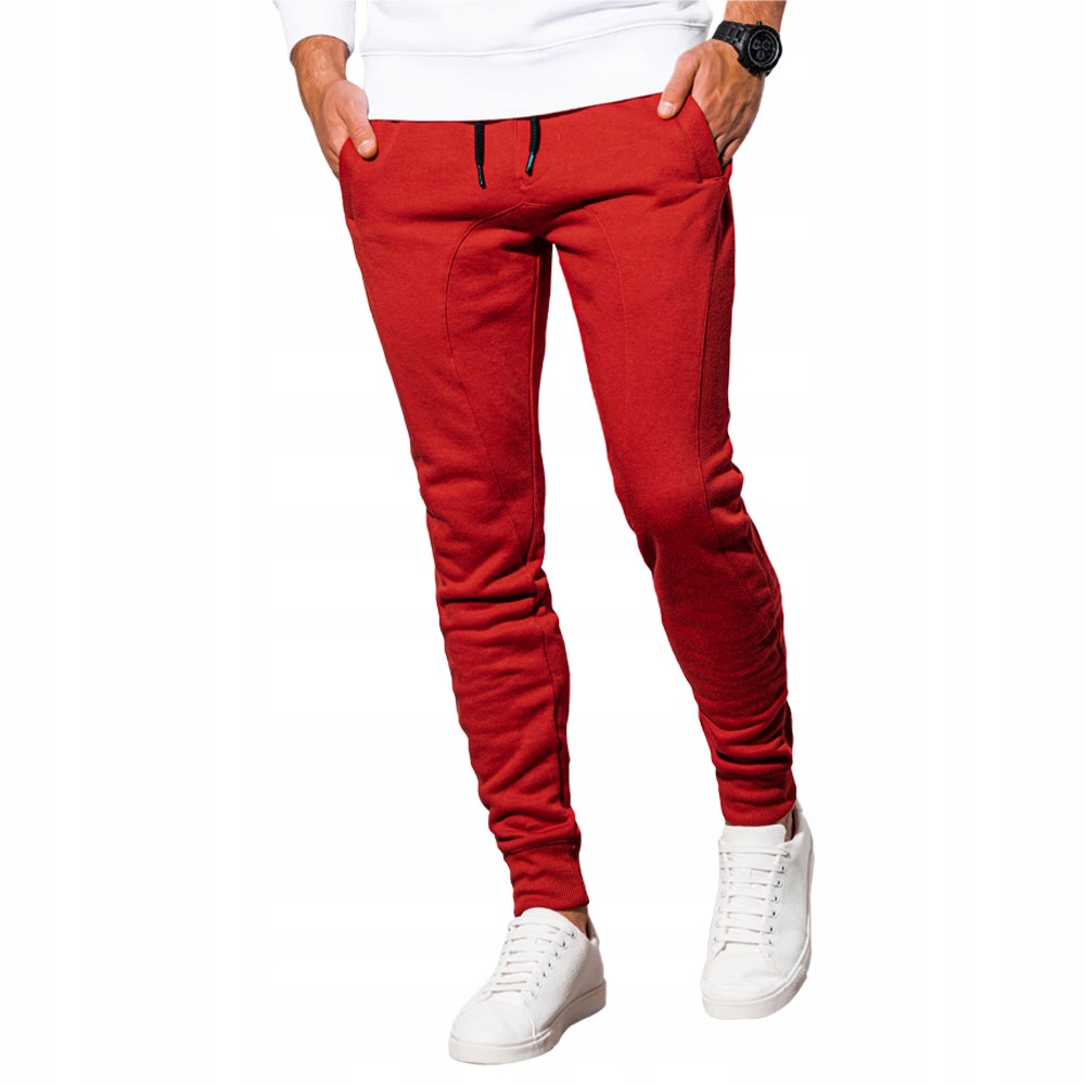 

Spodnie męskie dresowe trening P867 czerwone M